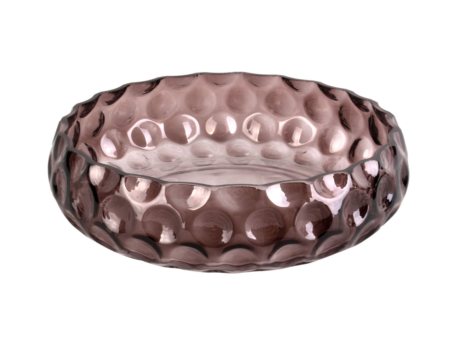 nutid Skål Speckles glas stort chokoladebrun