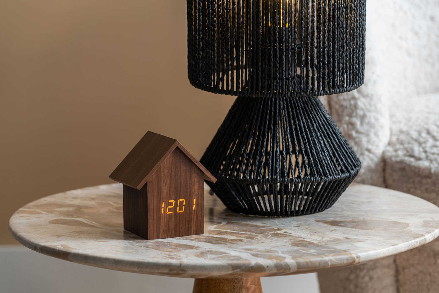Leitmotiv Bordlampe Forma papirreb sort