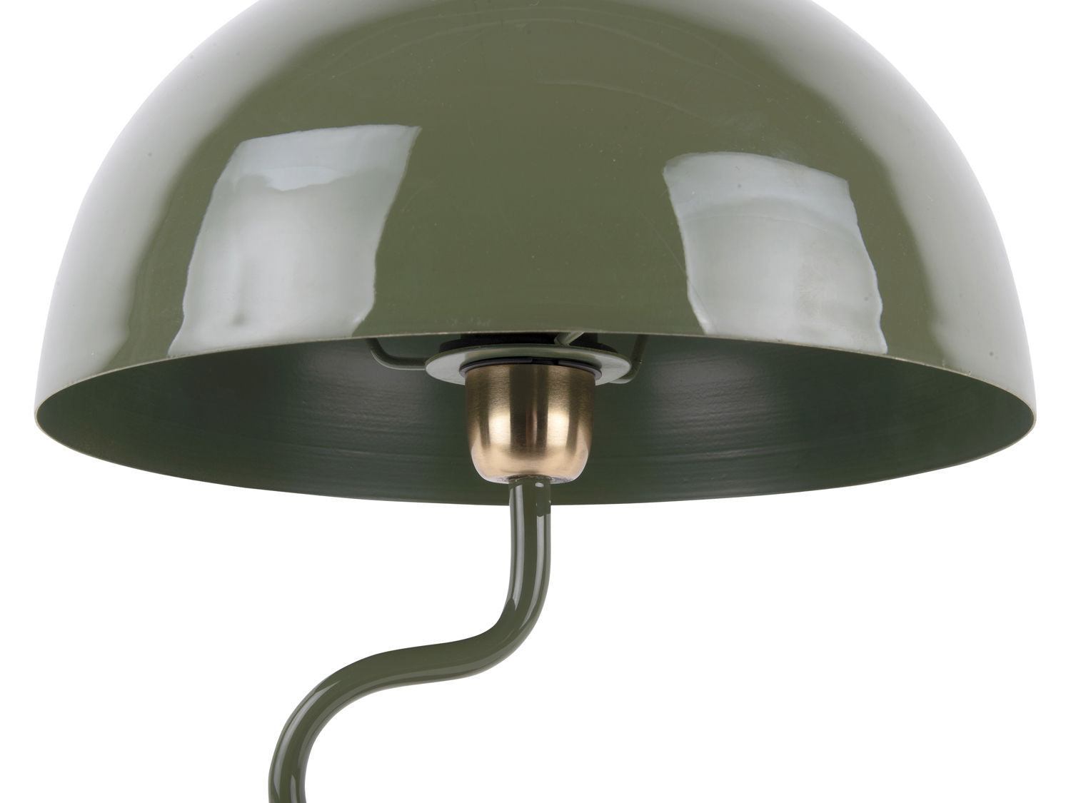 Leitmotiv Bordlampe Twist emalje junglegrøn