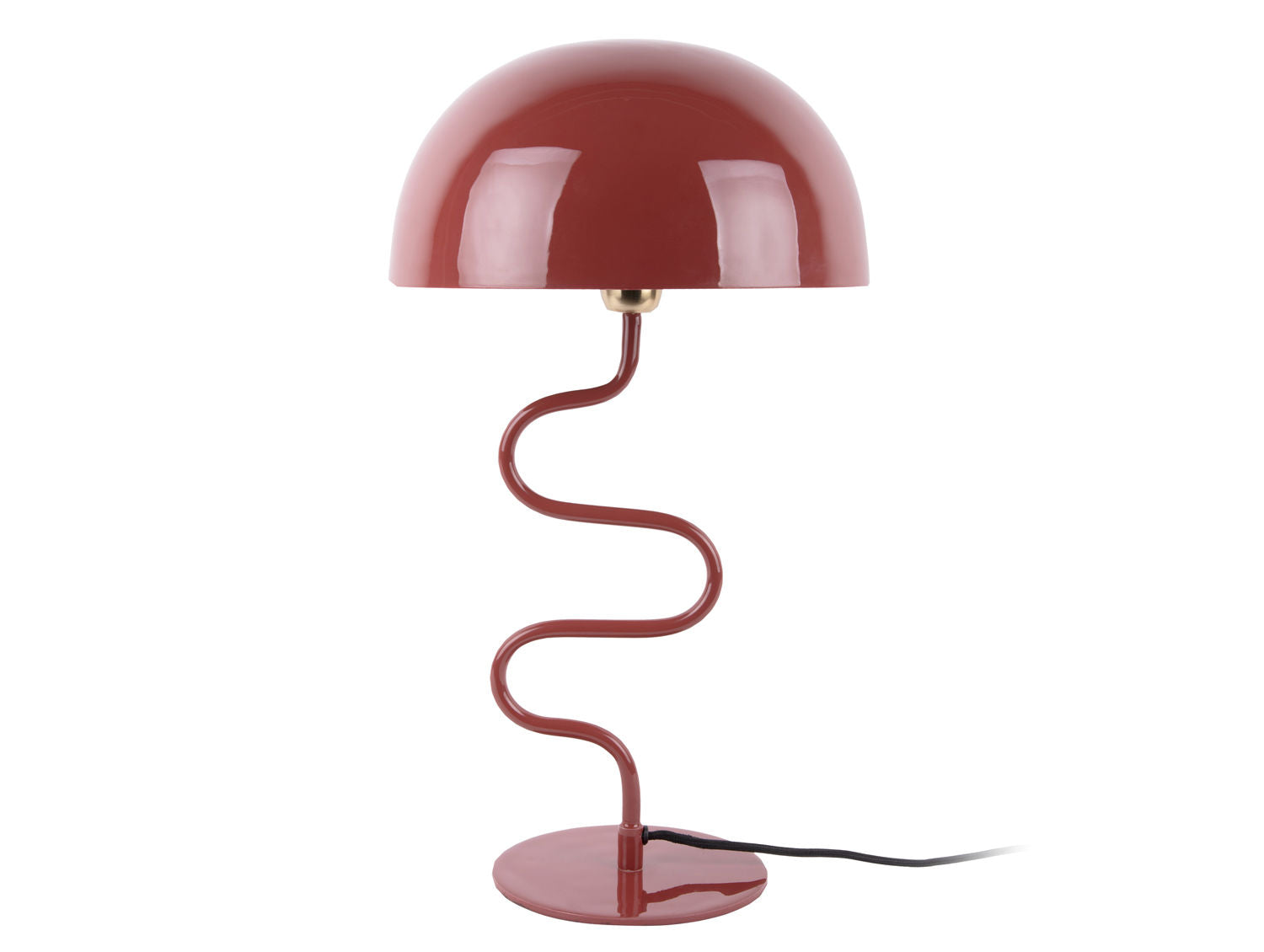 Leitmotiv Bordlampe Twist emalje rød okker
