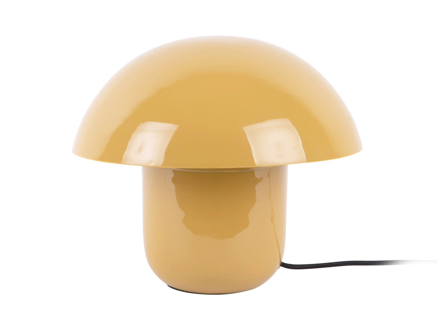 Leitmotiv Bordlampe Fat Mushroom emalje honninggul