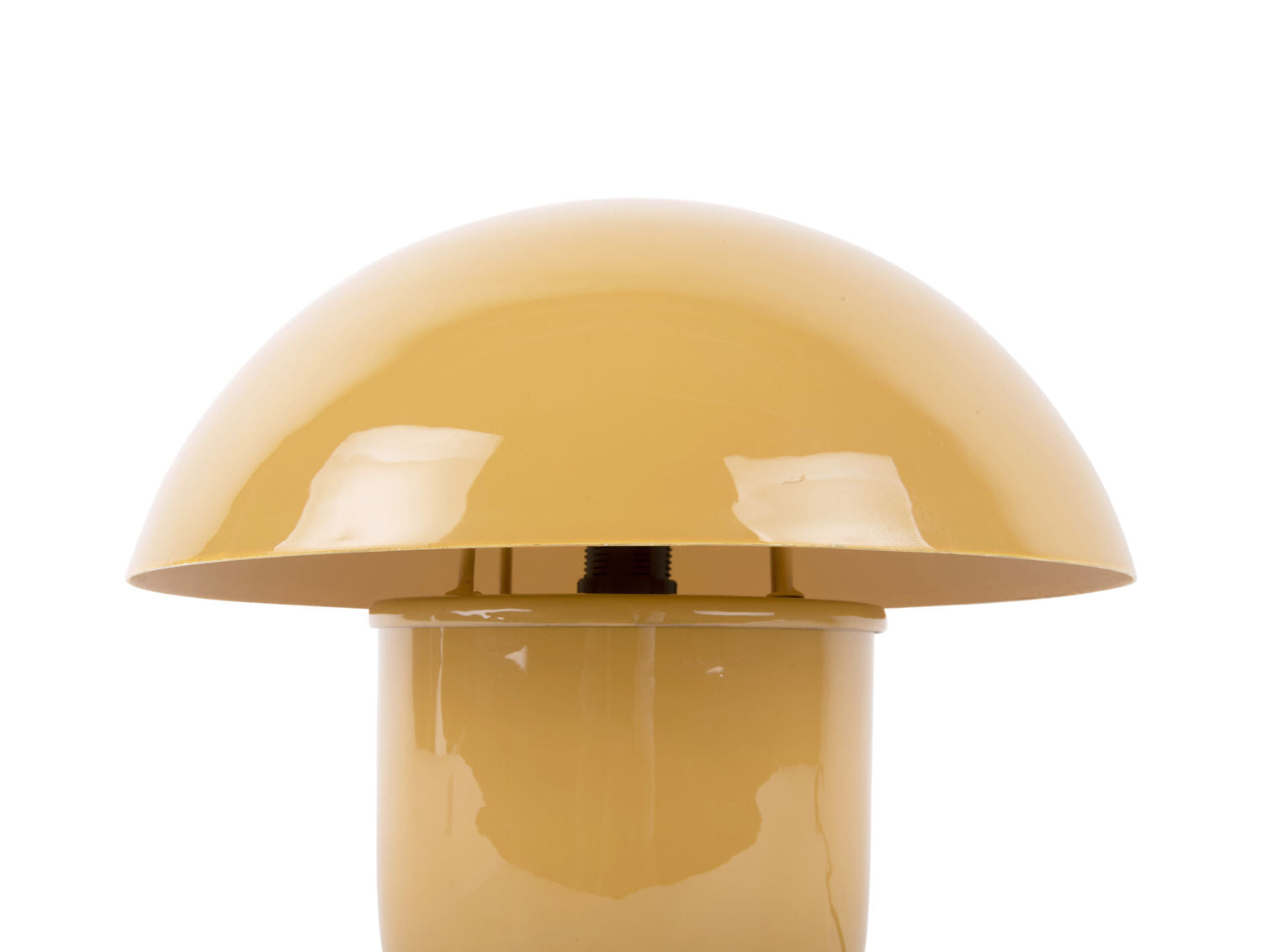 Leitmotiv Bordlampe Fat Mushroom emalje honninggul