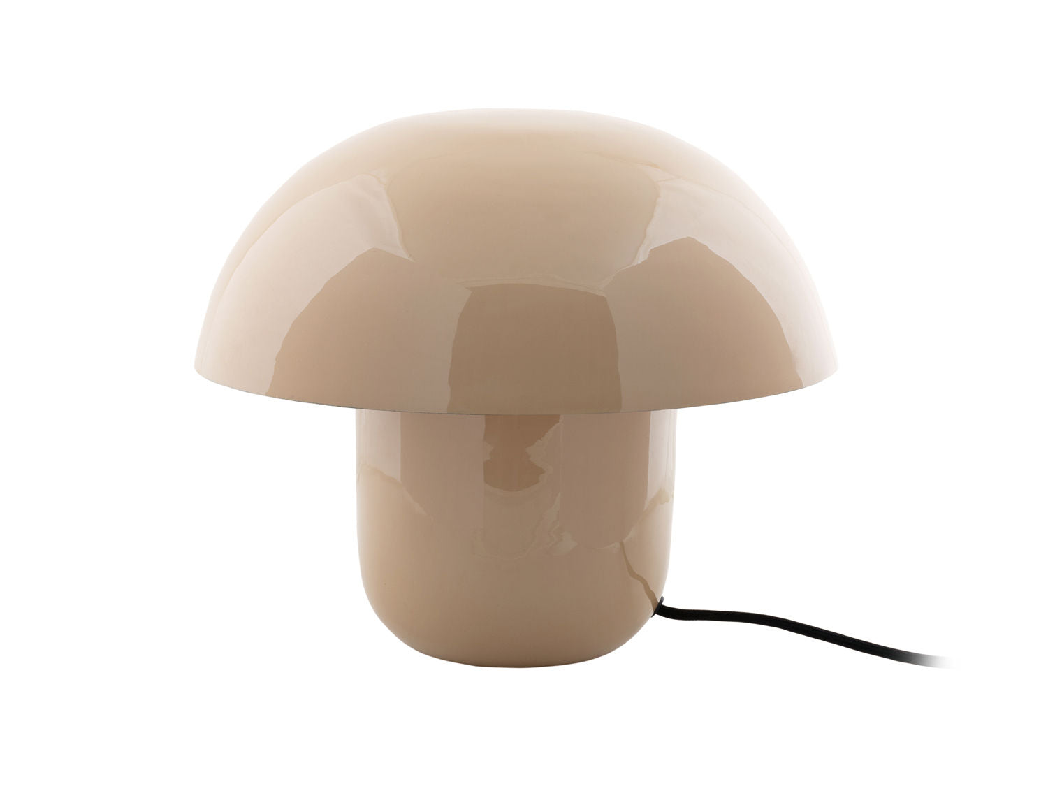 Leitmotiv Bordlampe Fat Mushroom emalje blød brun
