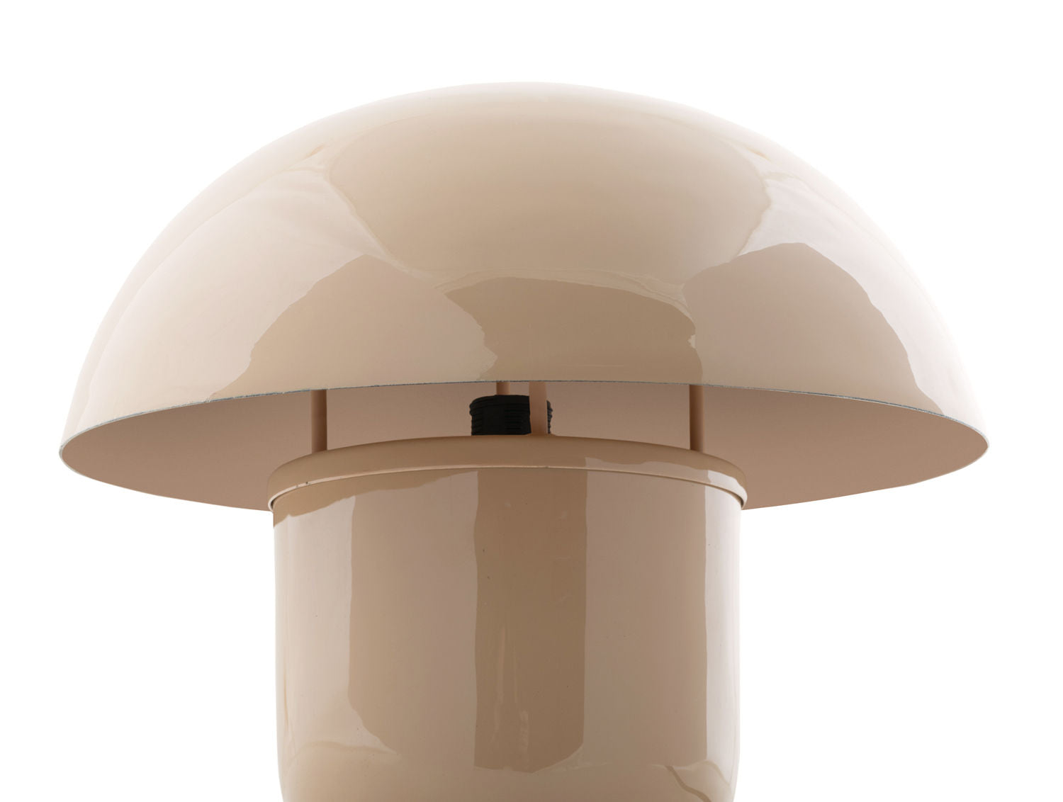 Leitmotiv Bordlampe Fat Mushroom emalje blød brun