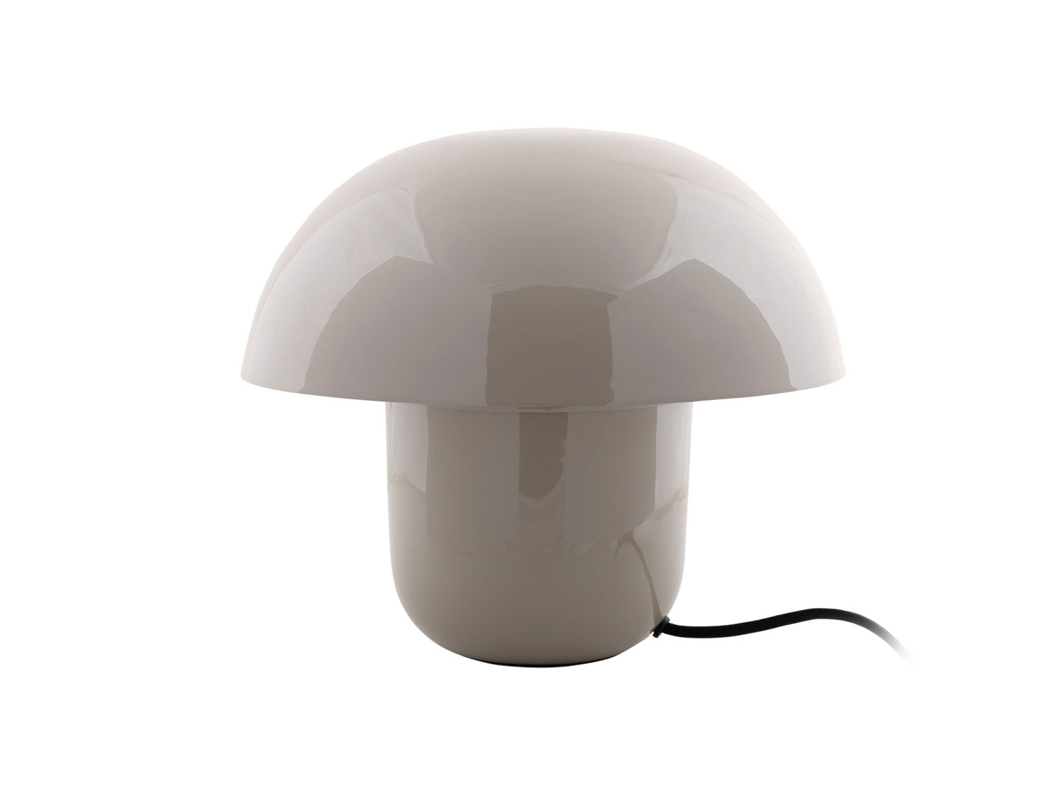 Leitmotiv Bordlampe Fat Mushroom emalje varm grå