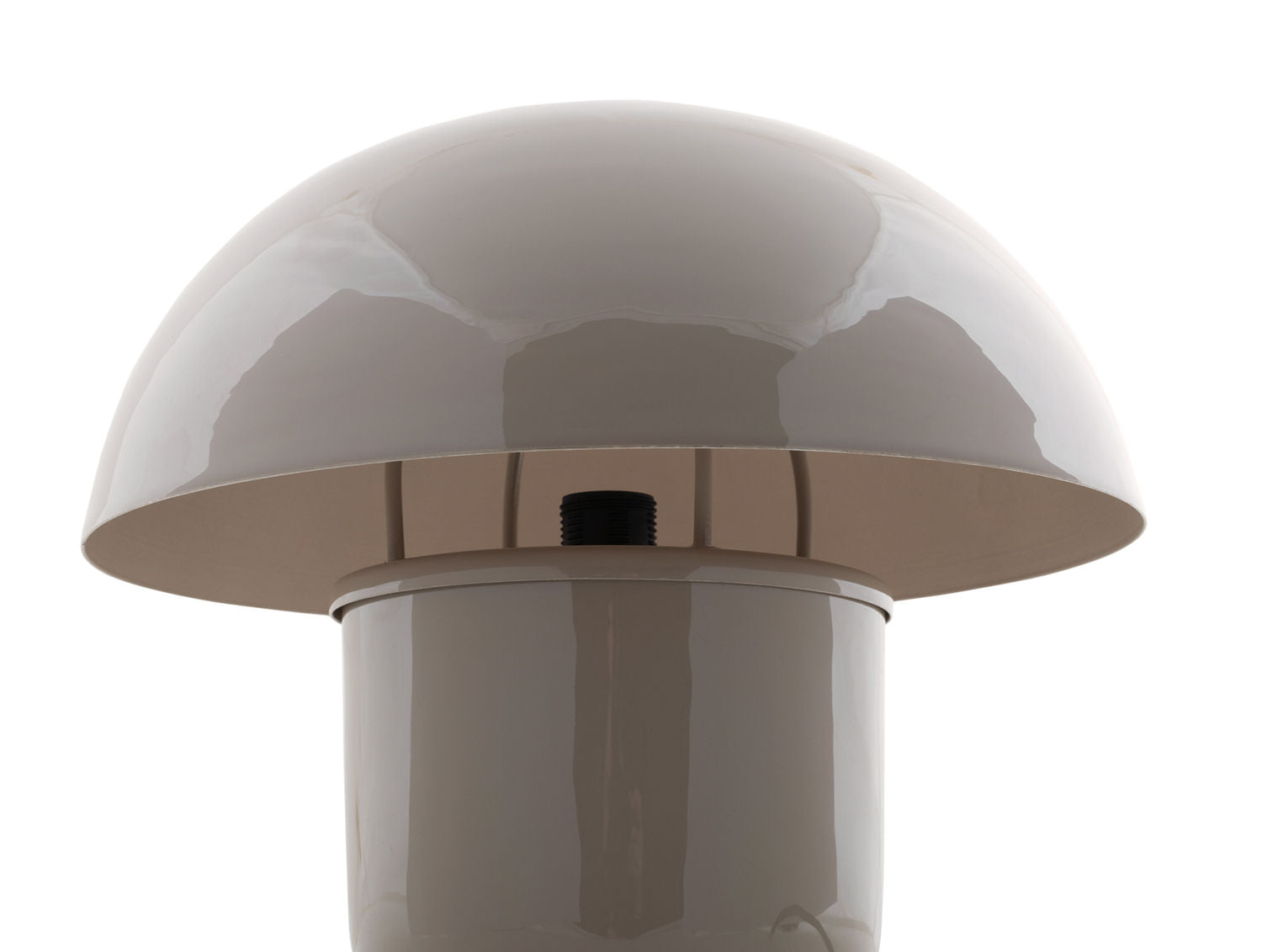 Leitmotiv Bordlampe Fat Mushroom emalje varm grå