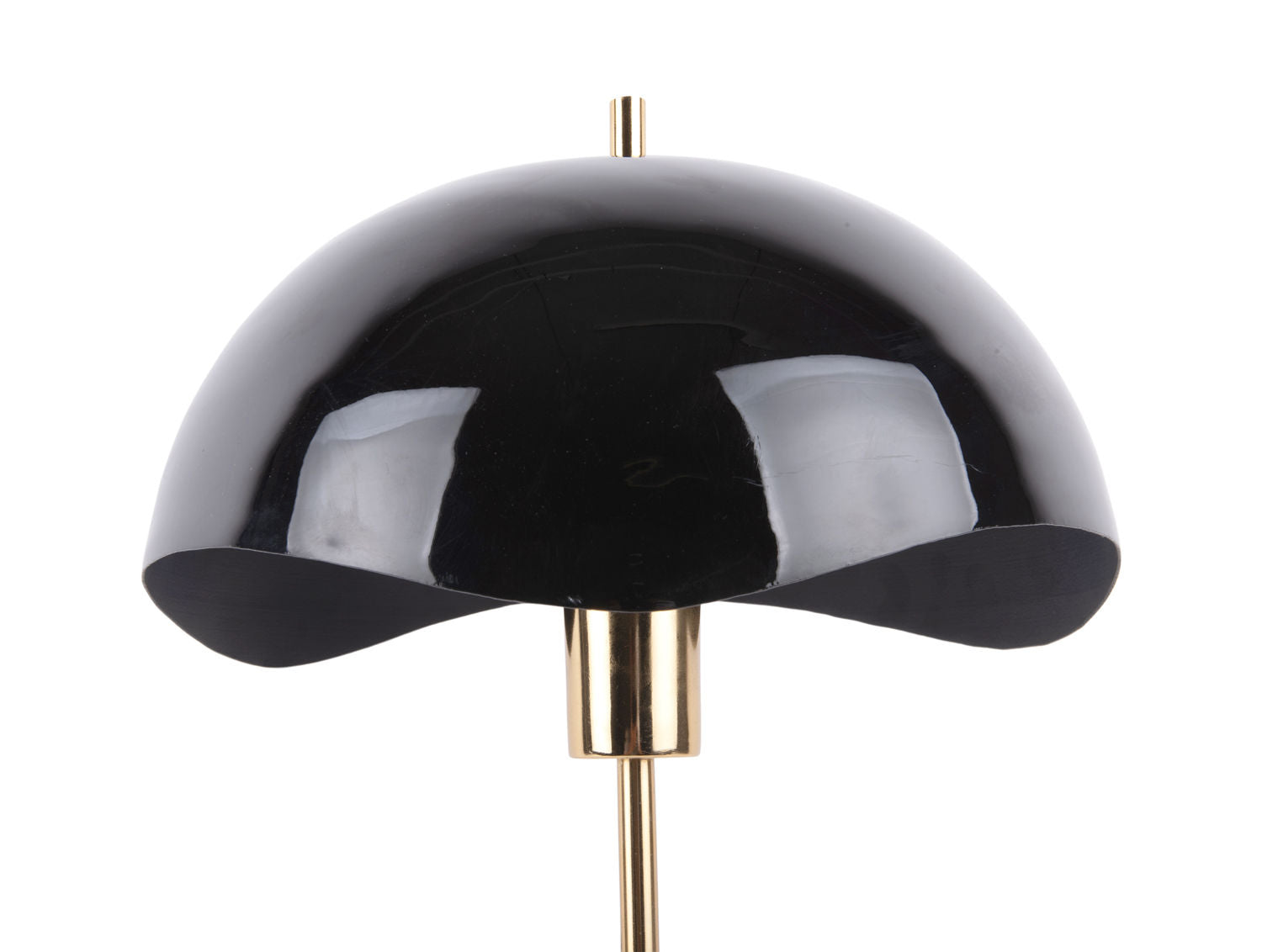 Leitmotiv Bordlampe Waved Dome emalje sort