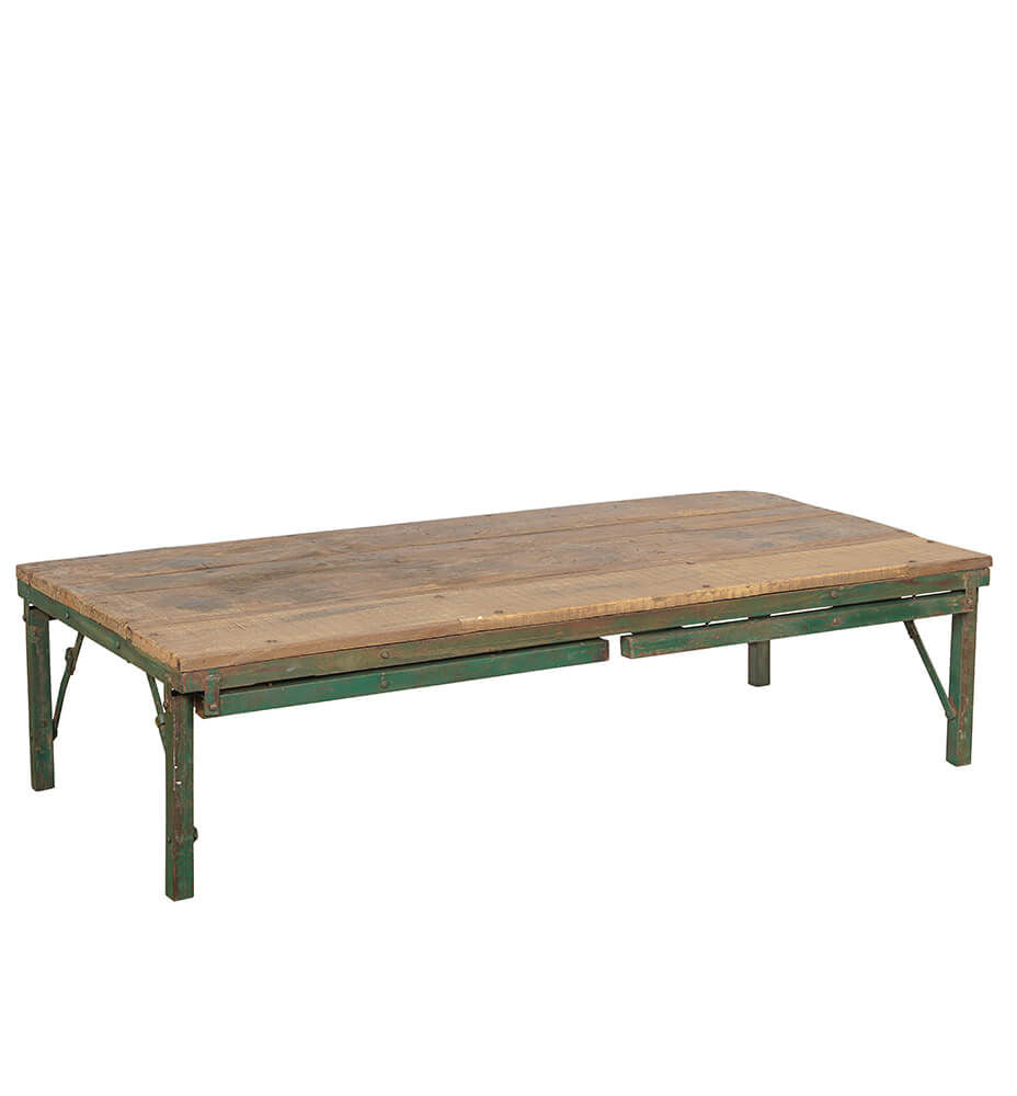 Trademark Living Spisebord-sofabord med grønt jernstel