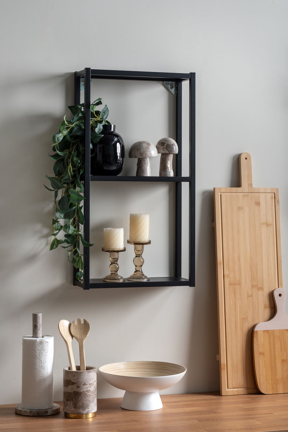 nutid Frugtskål Puro bambus hvid