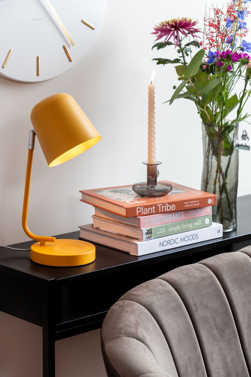 Leitmotiv Bordlampe Encantar mat okkergul