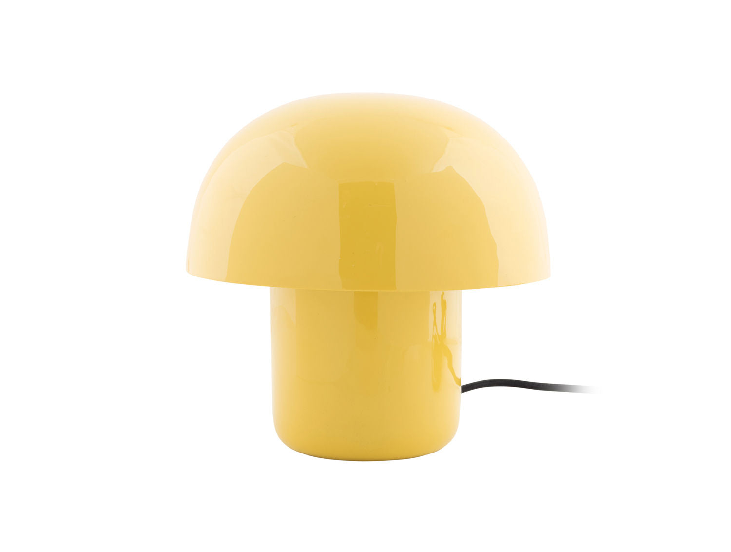 Leitmotiv Bordlampe Fat Mushroom Mini emalje lys gul
