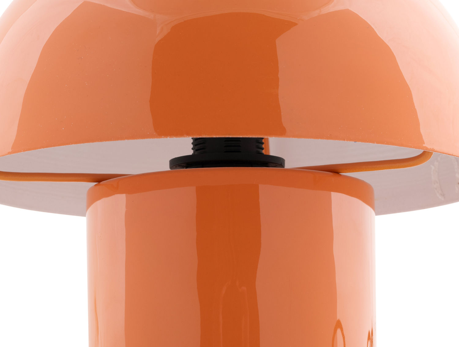 Leitmotiv Bordlampe Fat Mushroom Mini emalje lys orange
