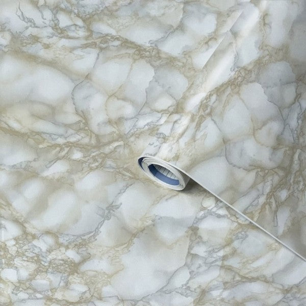 Selvklæbende folie marble white 45x200 cm