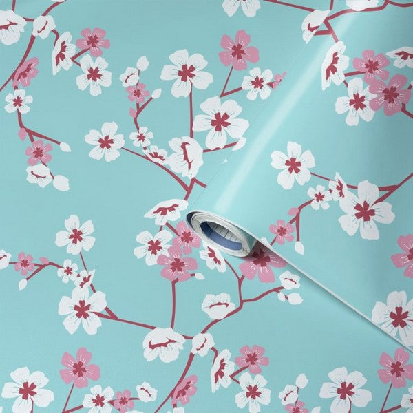 Selvklæbende folie cherry flowers 45x200 cm