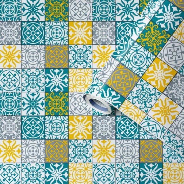 Selvklæbende folie cement tiles 45x200 cm