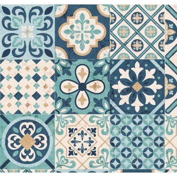 Selvklæbende folie tiles cassablue 45x200 cm