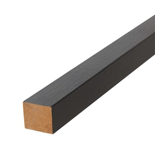 FibroTech akustik afslutningsliste UNIKA 25 22x25x3000 mm - Black oak 2 stk/pakke