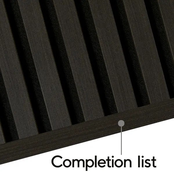 FibroTech akustik afslutningsliste UNIKA 25 22x25x3000 mm - Black oak 2 stk/pakke