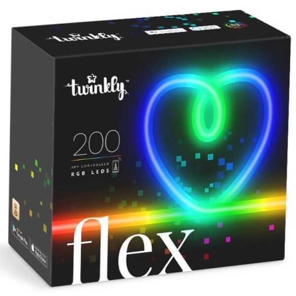 Twinkly Flex 200 LED RGB starter kit BT+WiFi sort 2 meter