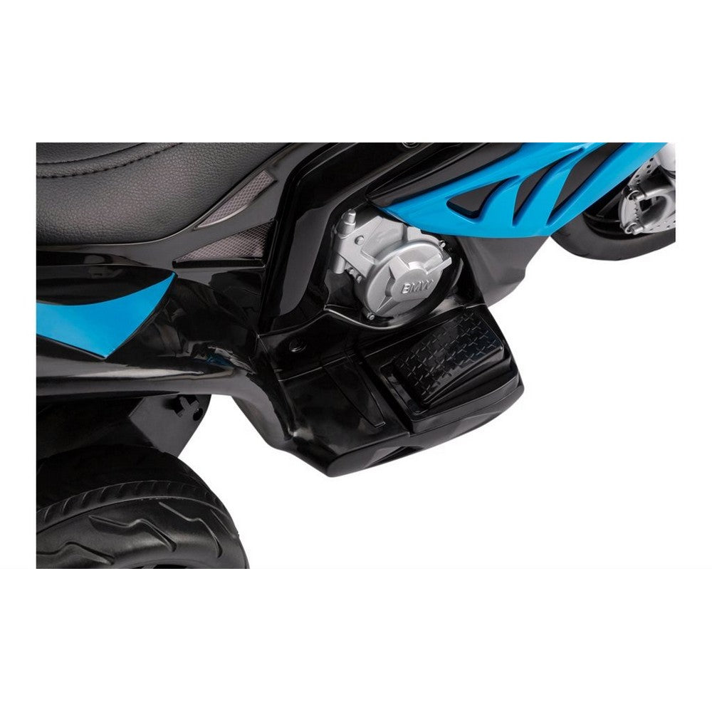 BMW S1000 motorcykel 6V med lædersæde blå