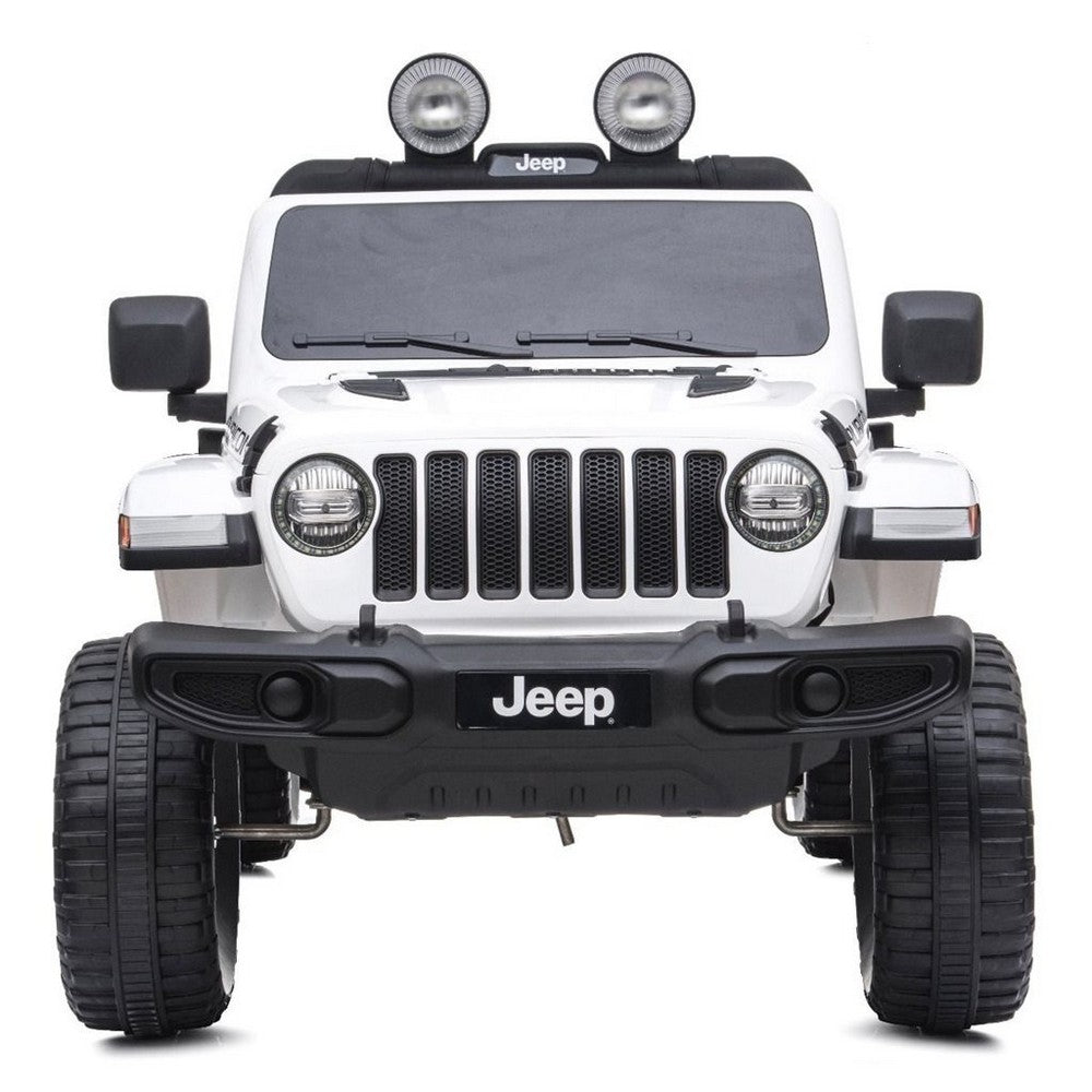 Jeep Wrangler Rubicon elbil til børn 4x4 hvid