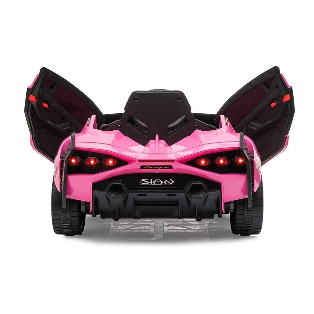 Lamborghini Sian med gummihjul 12V pink