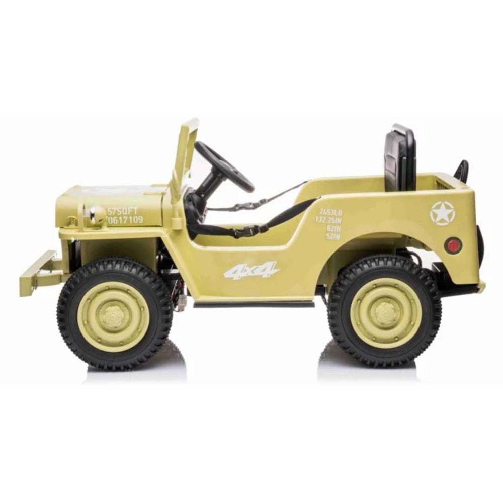 Azeno Desert Jeep sandfarvet 4x12V motor
