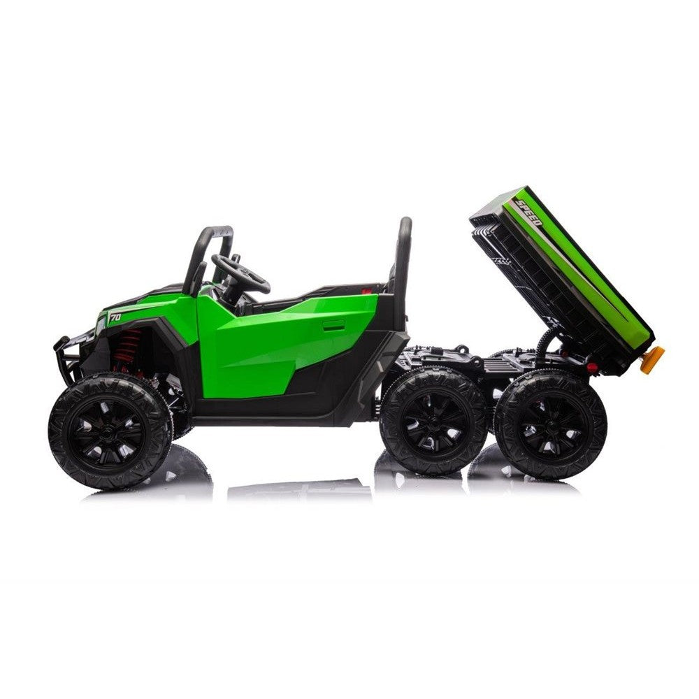 Azeno Farmertruck II til 2 personer med gummihjul 4x24V