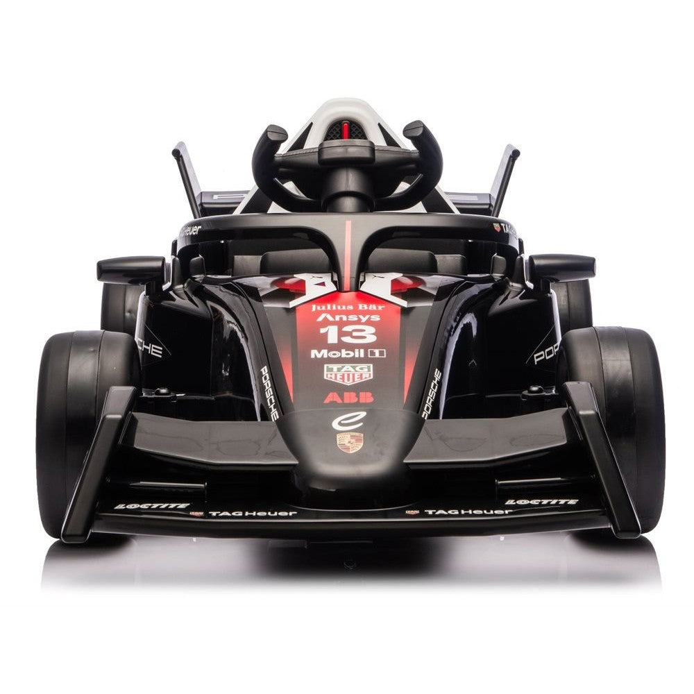 Porsche Formula E 12V med lædersæde sort