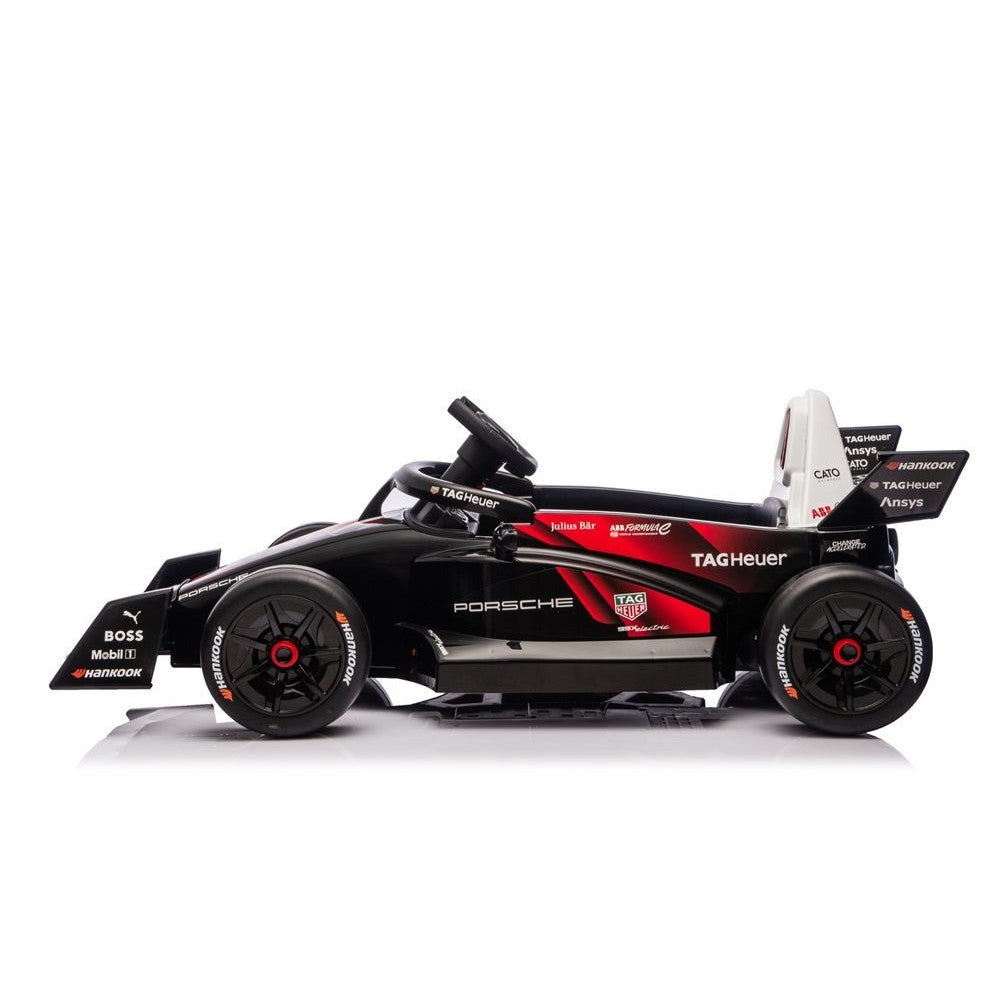 Porsche Formula E 12V med lædersæde sort