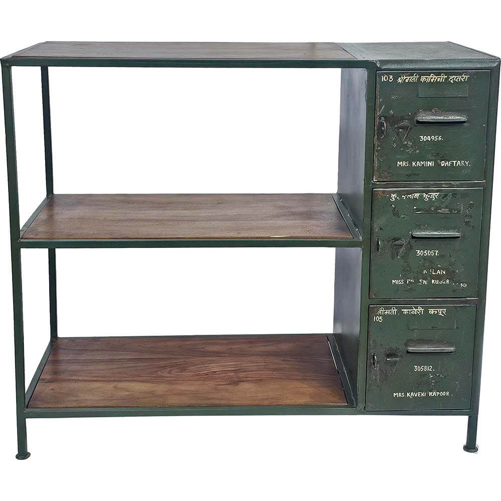 Trademark Living Industriel reol med lockerskabe