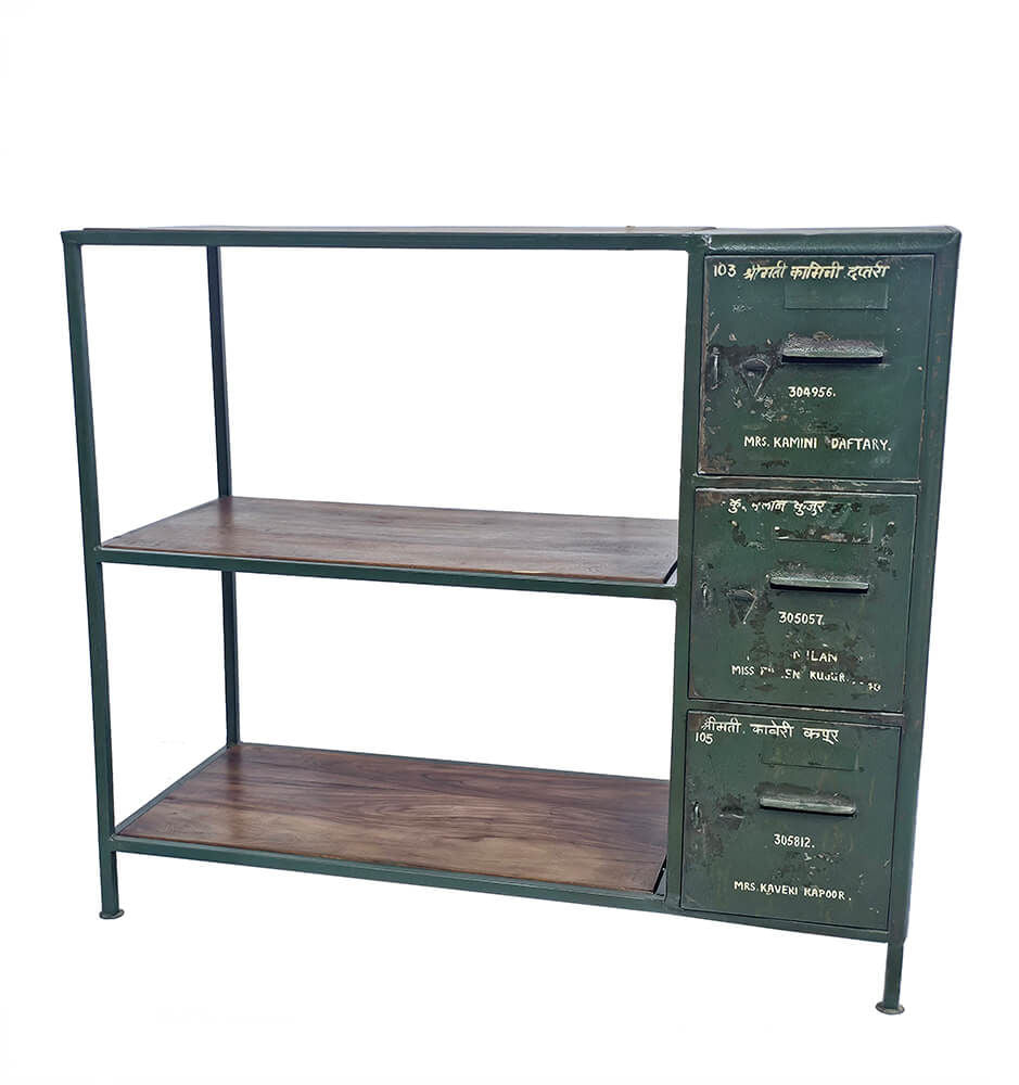 Trademark Living Industriel reol med lockerskabe