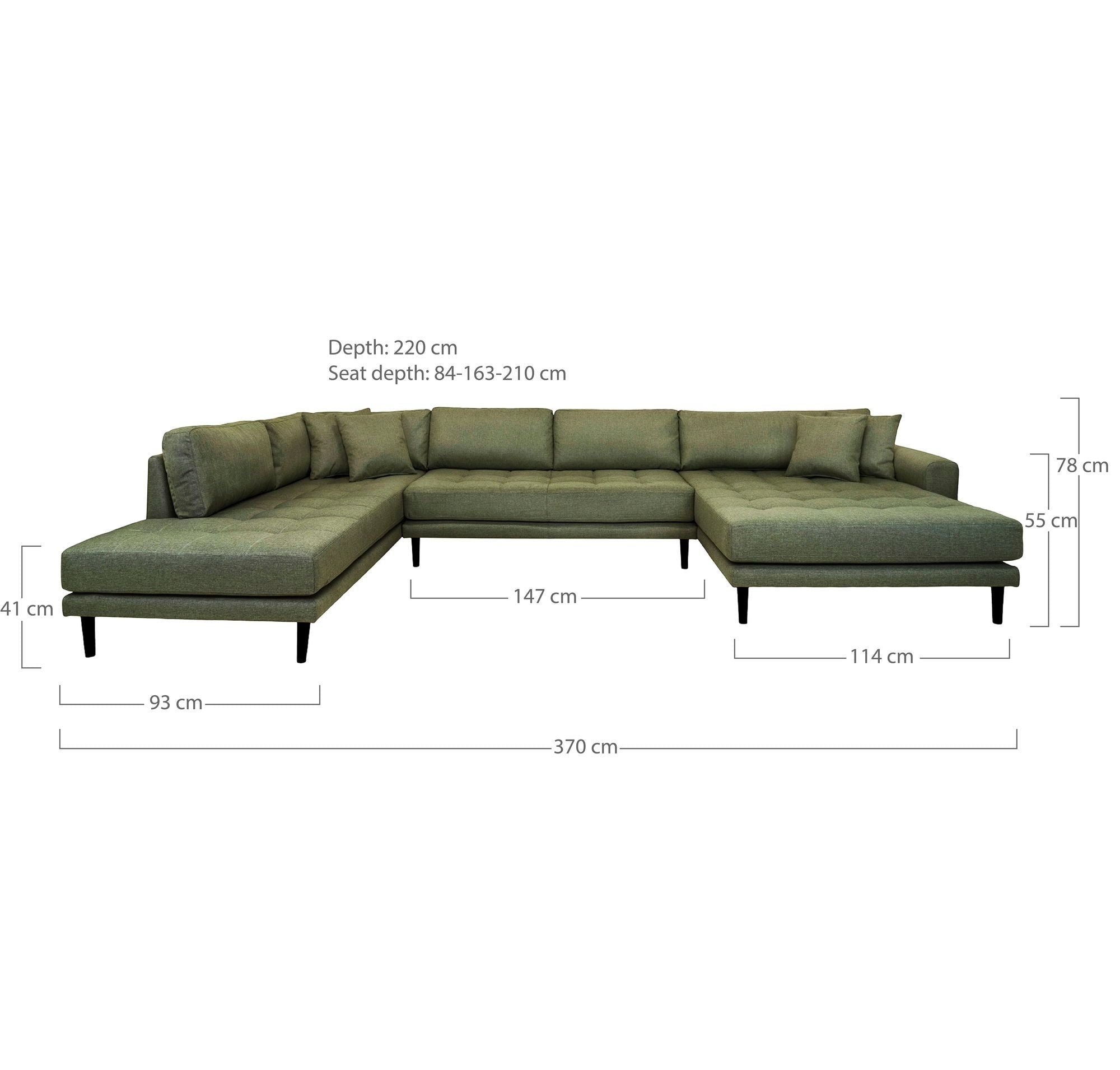 House Nordic Lido U-Sofa Åben Ende
