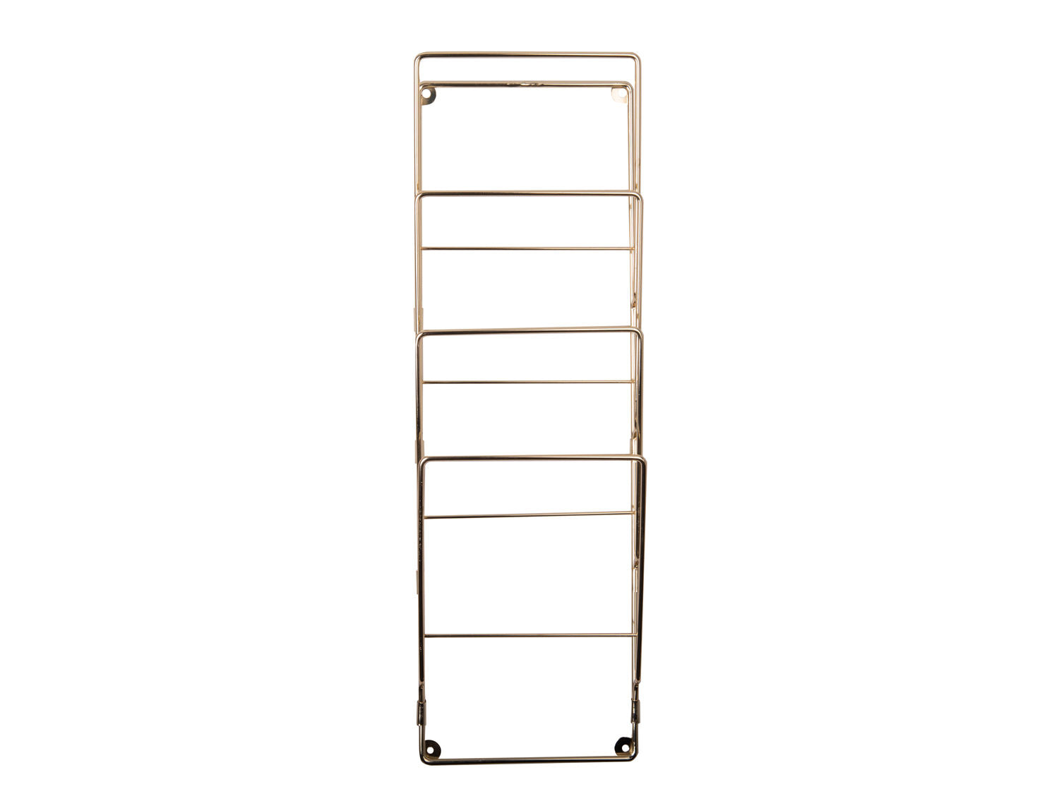 nutid Magasinstativ ståltråd forgyldt