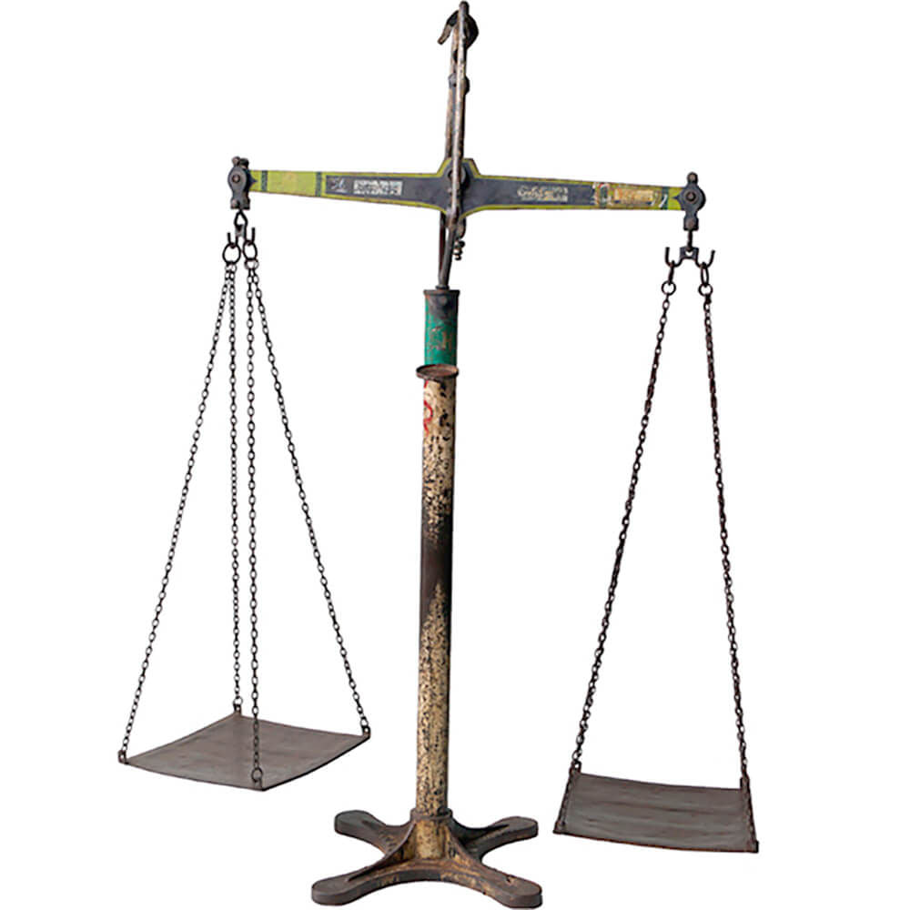 Trademark Living Imponerende gammel handelsvægt