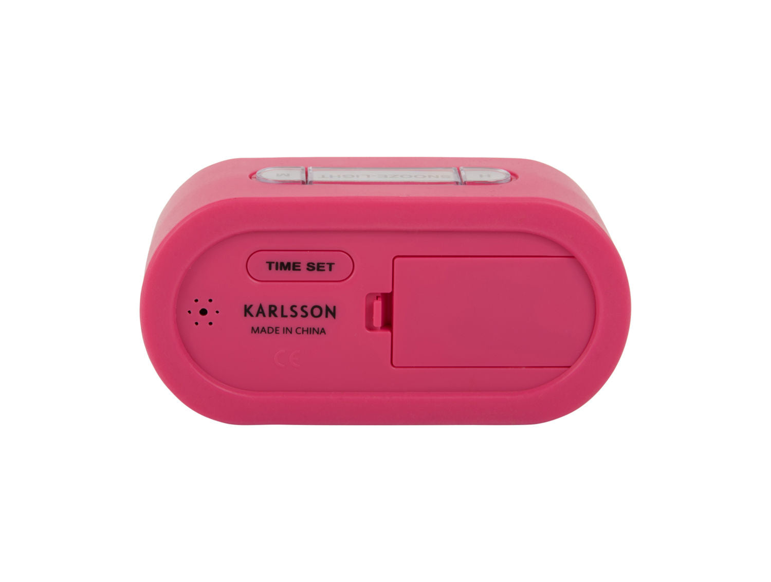 Karlsson Vækkeur Gummy gummibelagt lys pink