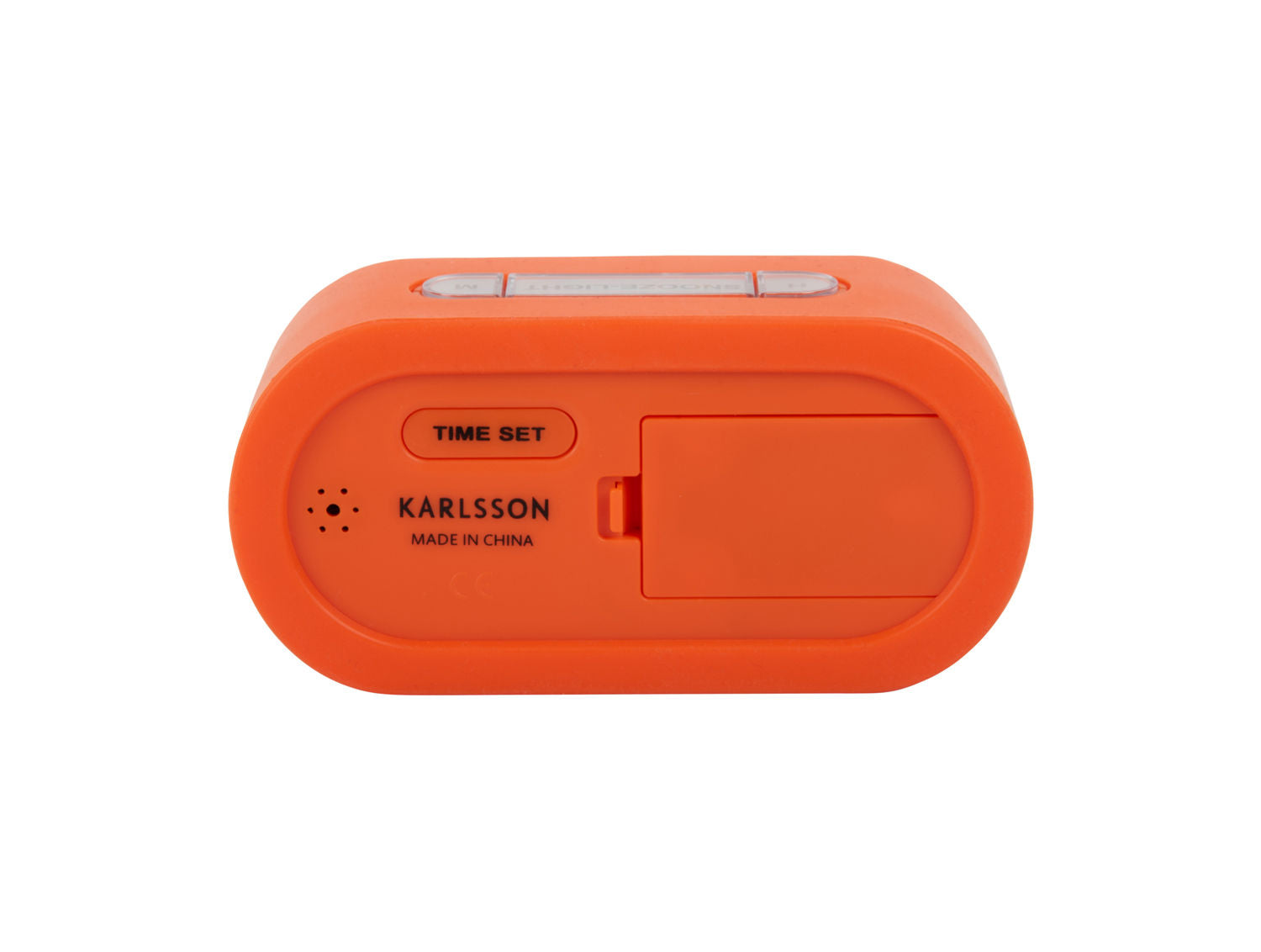 Karlsson Vækkeur Gummy gummieret lys orange