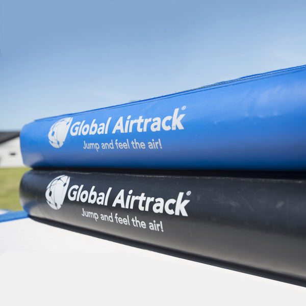 Global Airtrack Play 150x400 cm blå/grå