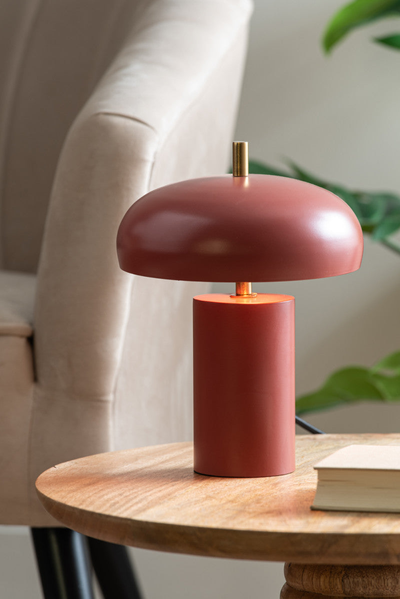 Bordlampe Joya rød okker