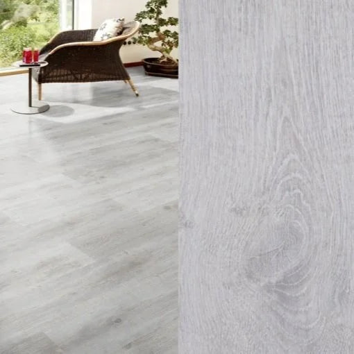 Laminatgulv plank hvid eg 2,67 m2