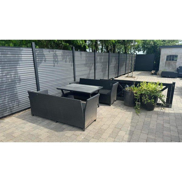 Kirkedal komposithegn K3 Black 24x180x1800 mm