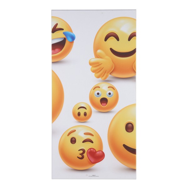 Akustikbillede polyester Emoji I hvid 9x600x1200 mm