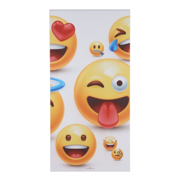 Akustikbillede polyester Emoji III hvid 9x600x1200 mm