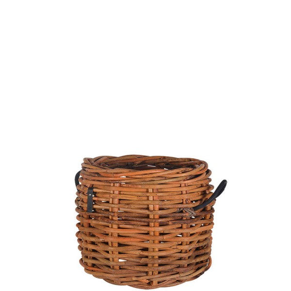 Maxi Low Rund Rattankurv Ø45xH39 cm