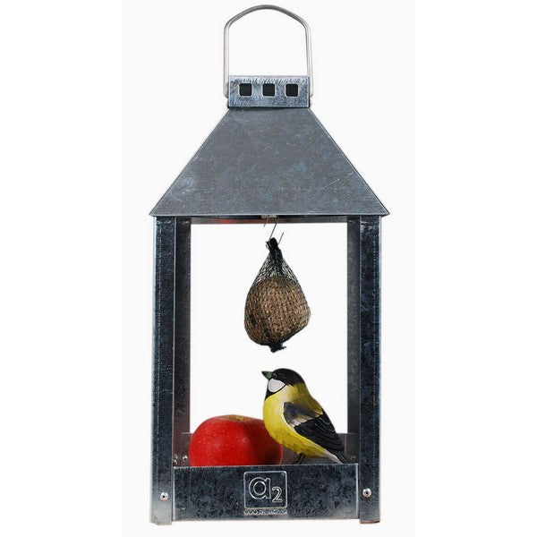 Galvaniseret Mini Birdy Eat Foderbræt L17xB17xH33,5 cm