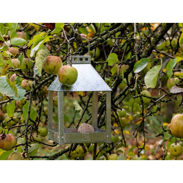 Galvaniseret Mini Quadro Birdy Eat Foderbræt L17xB17xH27 cm