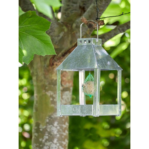 Galvaniseret Mini Quadro Birdy Eat Foderbræt L17xB17xH27 cm