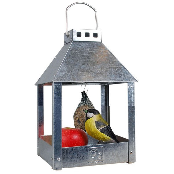 Galvaniseret Mini Quadro Birdy Eat Foderbræt L17xB17xH27 cm