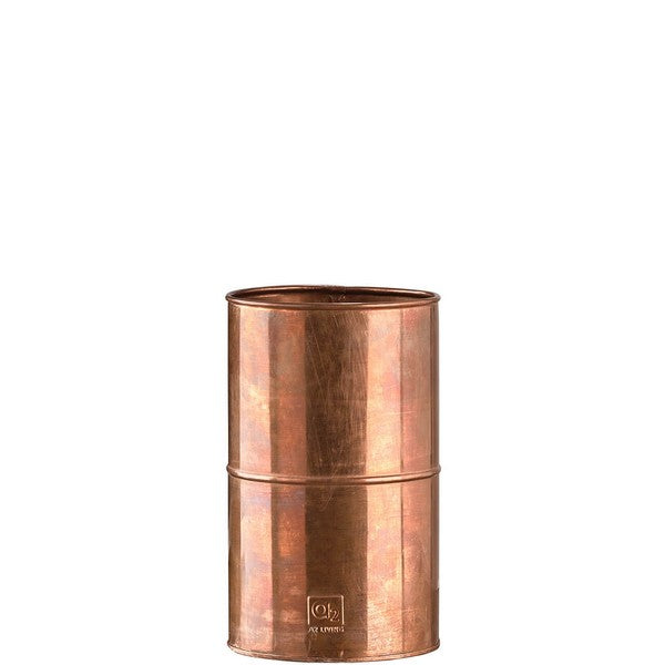 Kobber Vase (sæt m/2 stk/2 str) Ø12-14xH20 cm
