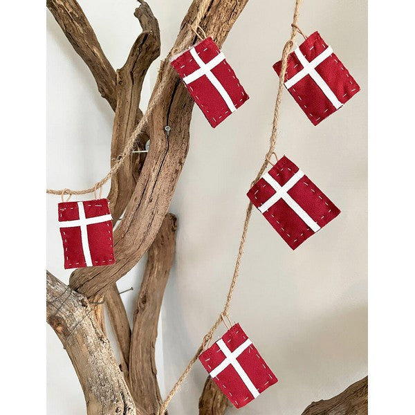 Mini Flag Wire Danmark (8 flag) L14,5xB11xH300 cm